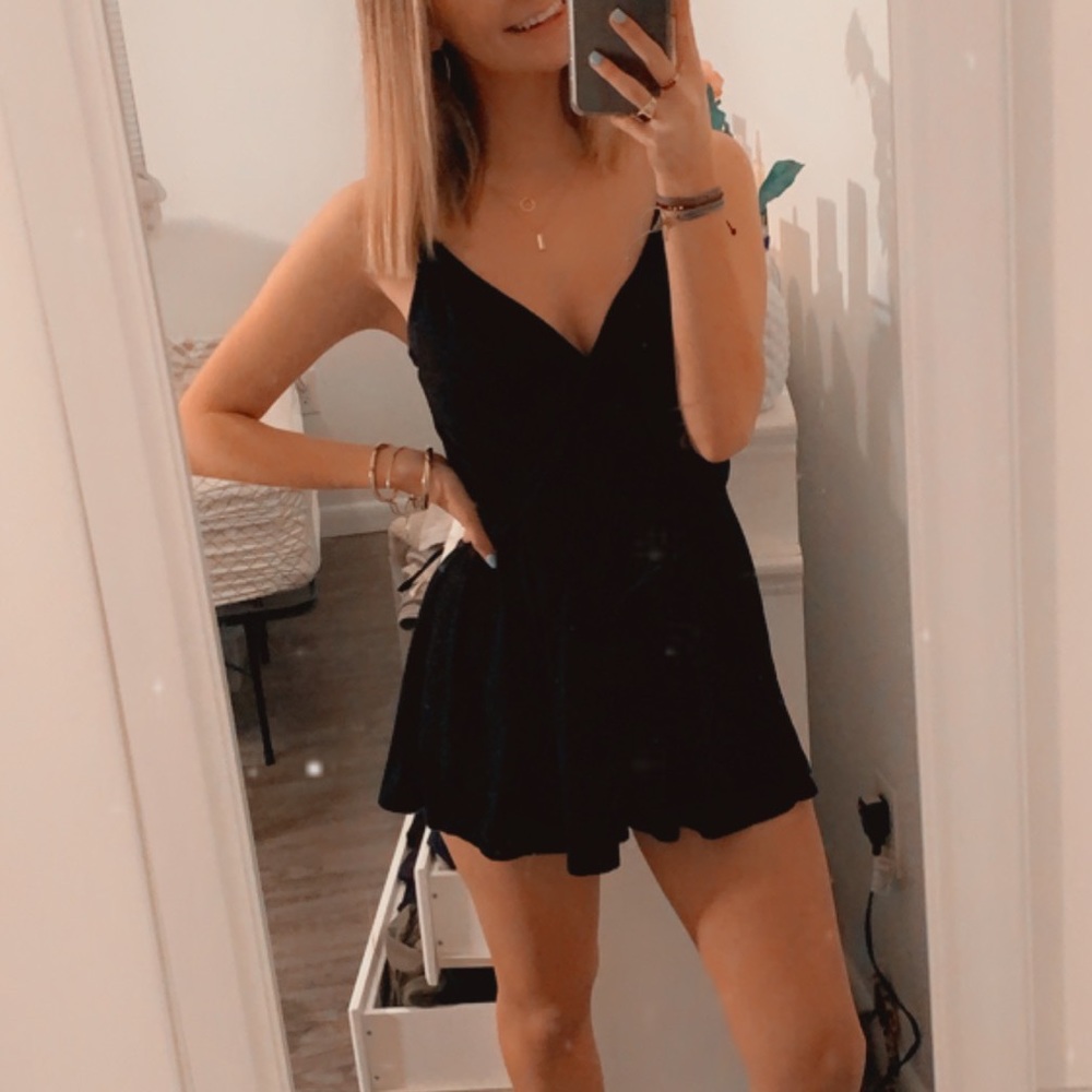 Black TopShop Tank Top Romper - Size 2